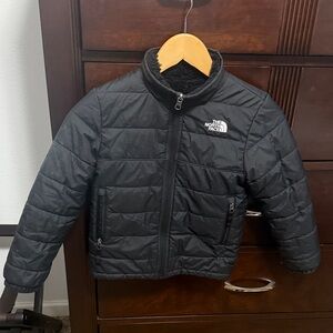 The North Face Kids Charcoal Quilted Reversible Jacket